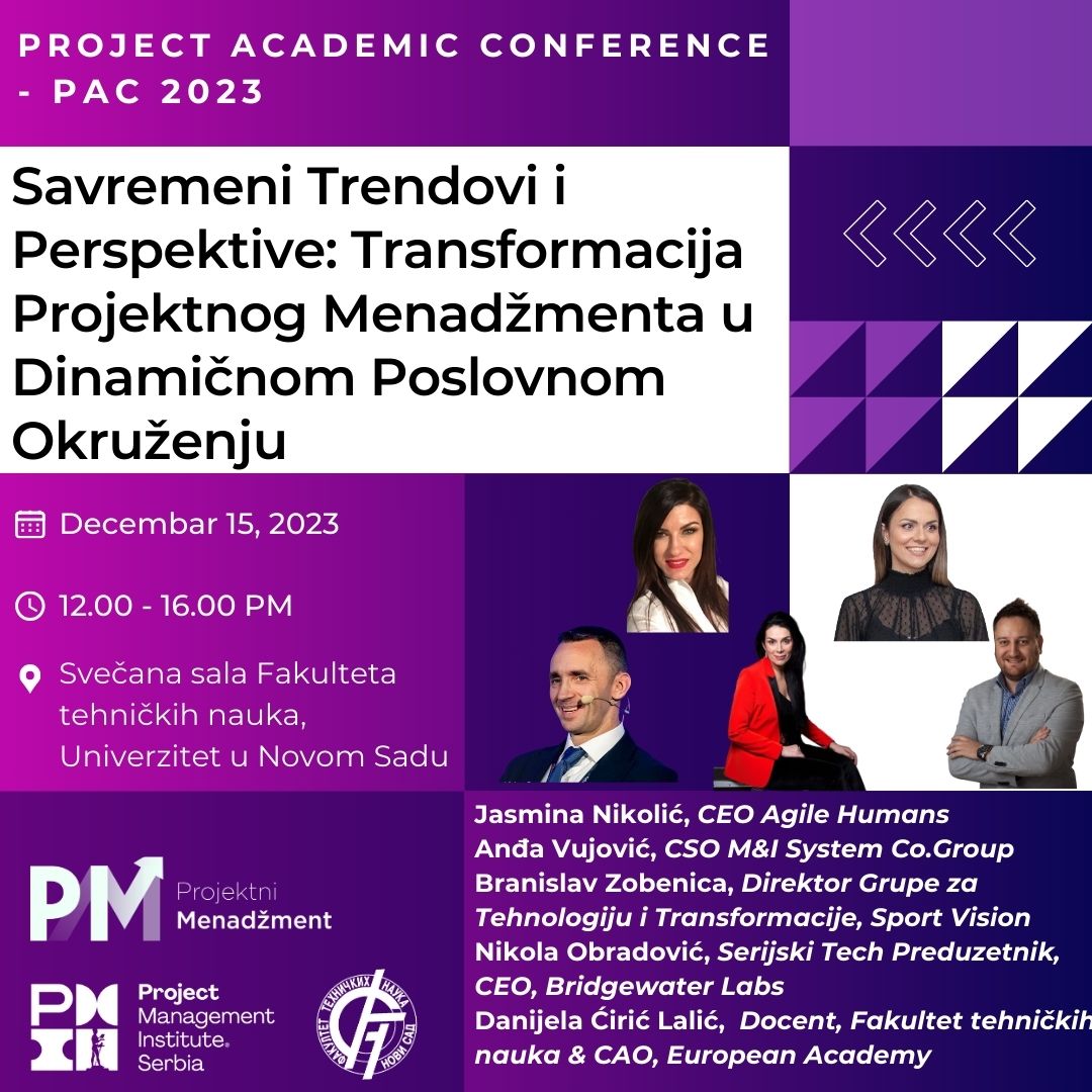 Project Academic Conference 2023: Savremeni trendovi i transformacija projektnog menadžmenta